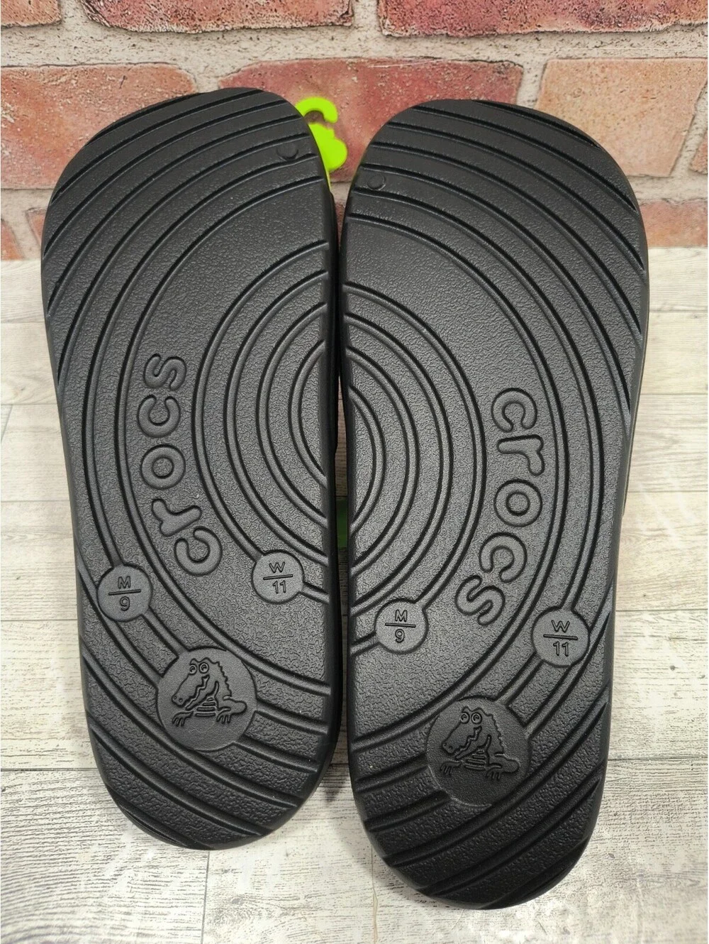 Crocs Essentials Slide Men's 9 Women's 11 Black Comfort 210088-001 NWT